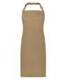 BR500 Brand Lab Adjustable Bib Apron Khaki colour image